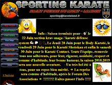 Tablet Screenshot of karateland.fr